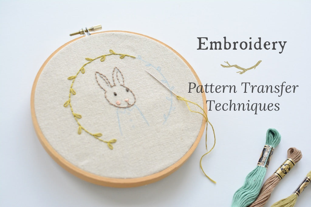 How to stitch with embroidery transfers