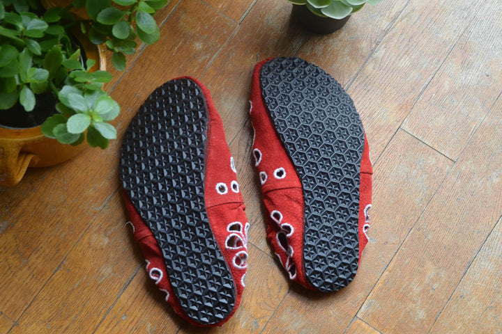 Making Barefoot Shoes - Adding a rubber sole to T+T footwear