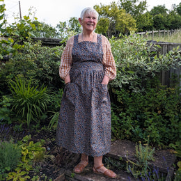 Wildflower Pinafore for adults - digital sewing pattern and video class from Twig + Tale