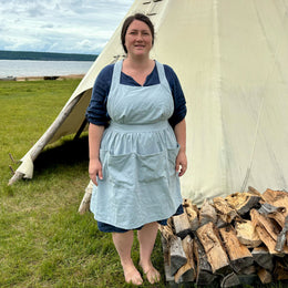 Wildflower Pinafore for adults - digital sewing pattern and video class from Twig + Tale