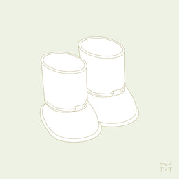 Tie Back Boots Sewing Pattern - Doll