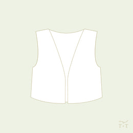 Reversible Vest Sewing Pattern - Doll