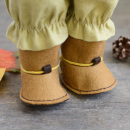 Tie Back Boots Sewing Pattern - Doll