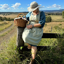 Wildflower Pinafore for adults - digital sewing pattern and video class from Twig + Tale