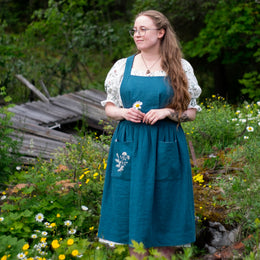 Wildflower Pinafore for adults - digital sewing pattern and video class from Twig + Tale