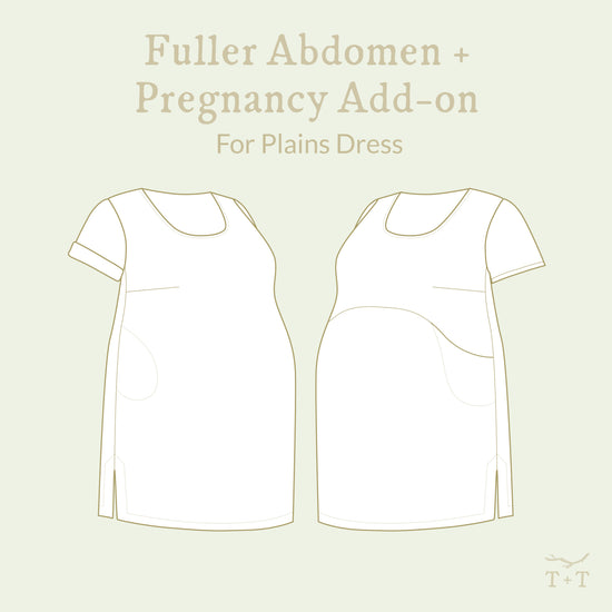 Fuller Abdomen + Pregnancy Add-on for Plains Dress ~ Digital Pattern