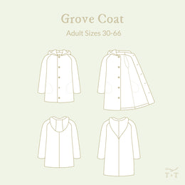 Grove Coat for Men/Straight Fit PDF sewing pattern from Twig + Tale