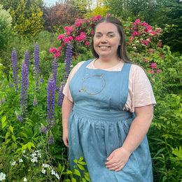 Wildflower Pinafore for adults - digital sewing pattern and video class from Twig + Tale