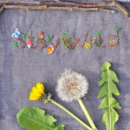 Woodland Alphabet Embroidery Pattern