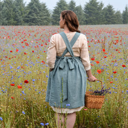 Wildflower Pinafore for adults - digital sewing pattern and video class from Twig + Tale