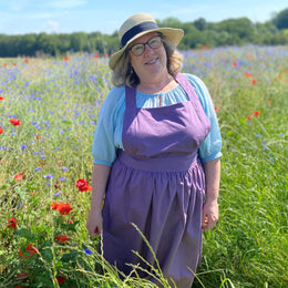 Wildflower Pinafore for adults - digital sewing pattern and video class from Twig + Tale