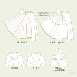 Overland Cloak Sewing Pattern - Adult