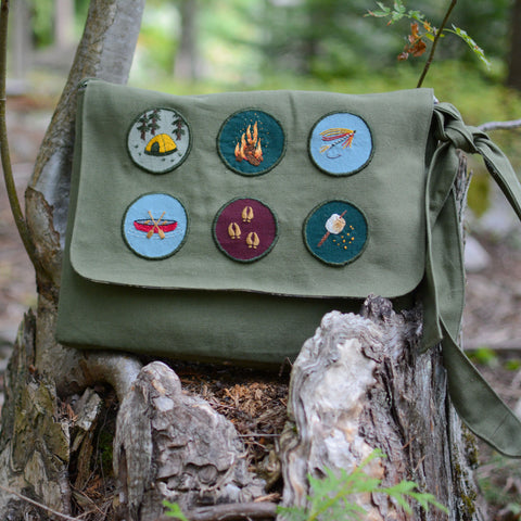 Adventure Patches Embroidery - Camp ~ Digital Pattern + Video