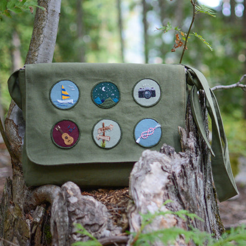 Adventure Patches Embroidery - Explore ~ Digital Pattern + Video