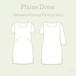 Plains Dress - Women's/Curved Fit~ Digital Pattern + Video Class