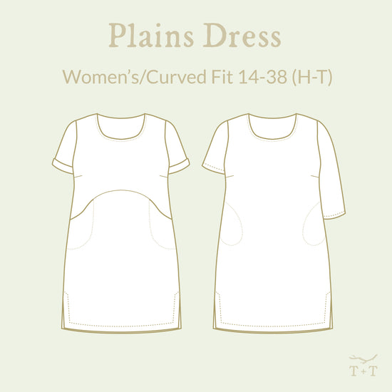 Plains Dress - Women's/Curved Fit~ Digital Pattern + Video Class