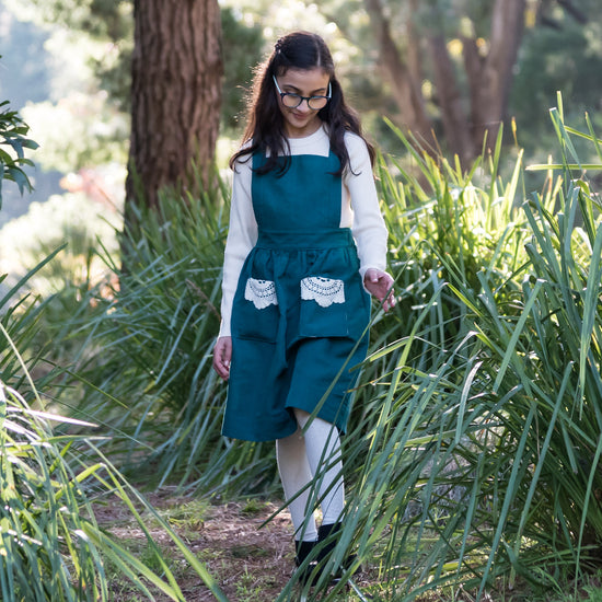 Wildflower Pinafore for children - digital sewing pattern and video class from Twig + Tale