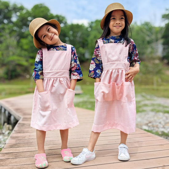 Wildflower Pinafore for children - digital sewing pattern and video class from Twig + Tale