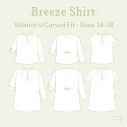 Breeze Shirt Sewing Pattern - Women's/Curved Fit