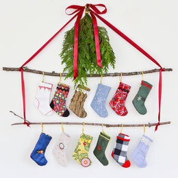 Mini Stocking Sewing Pattern ~ perfect for an Advent Calendar