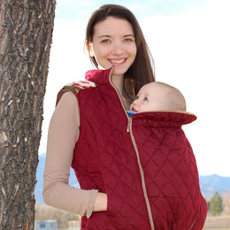 Nestledown Add-on Sewing Pattern for Trailblazer VEST - Adult ~ Zip in Baby-Wearing + Pregnancy Panels