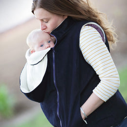 Nestledown Add-on Sewing Pattern for Trailblazer VEST - Adult ~ Zip in Baby-Wearing + Pregnancy Panels