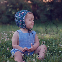 evergreen bonnet digital PDF sewing pattern by Twig + Tale