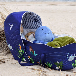 Nature Basket Sewing Pattern - Ocean