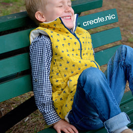 children's trailblazer vest pdf digital sewing pattern by Twig and Tale